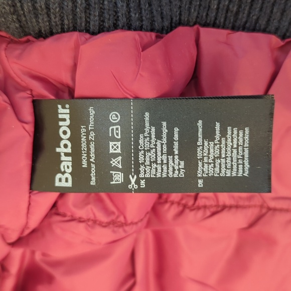 Barbour Adriatic Zip Through Sweater, Navy, XXL - Picture 11 of 16